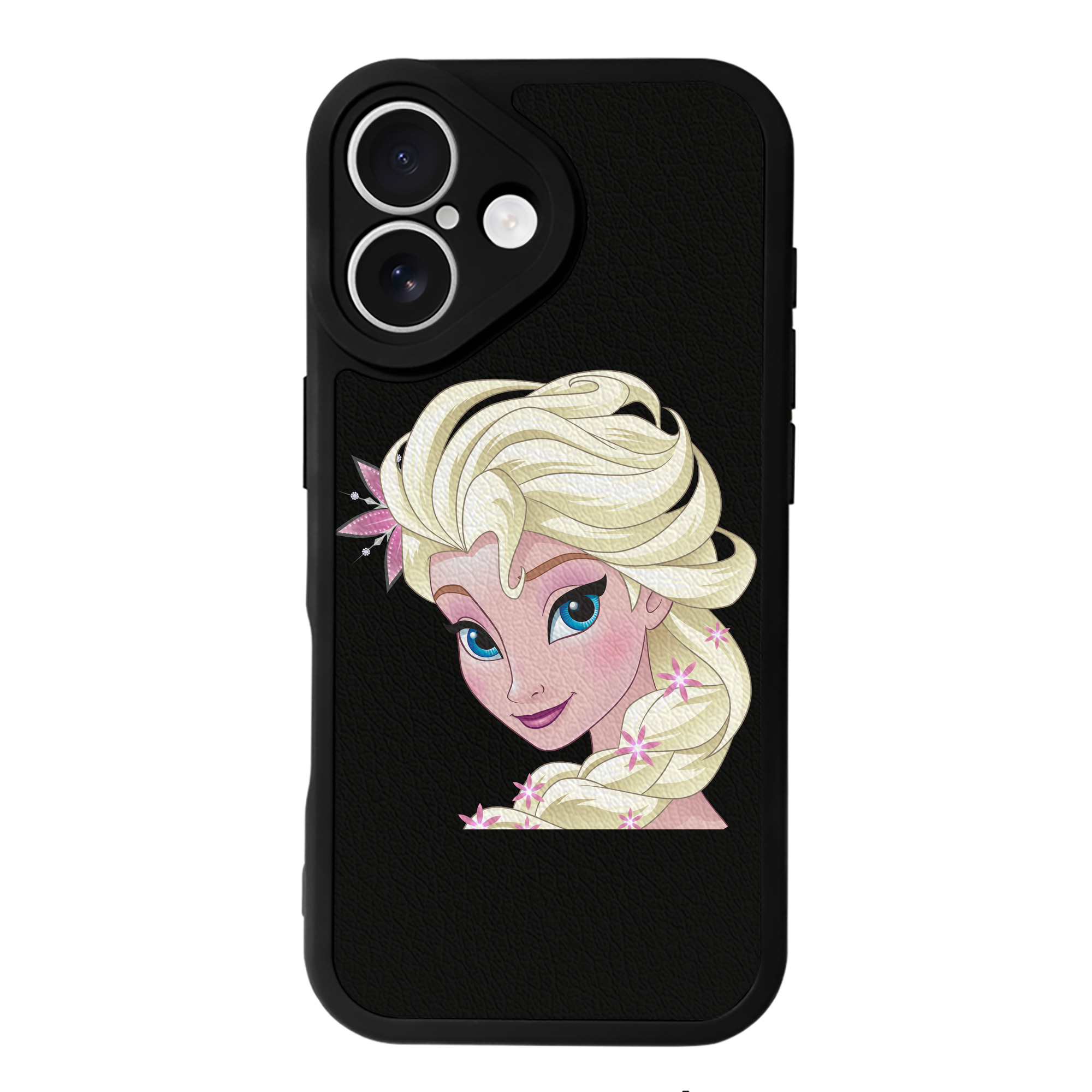 （画像用） アナと雪の女王 アンナ エルサ Frozen Anna Elsa 【iPhone 16シリーズ対応】シリコンスマホケース（レザー調） 材質：シリコン